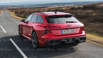 Audi RS 6 (2026), das Motor1.com-Rendering