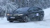 Photo d'espionnage de la Volkswagen ID.7 Tourer 2024