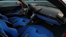 Ferrari 849 Testarossa, die Innenausstattung und der Kofferraum