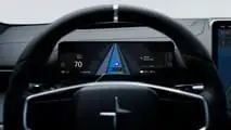 Guía de carril en tiempo real de Google Maps en Polestar
