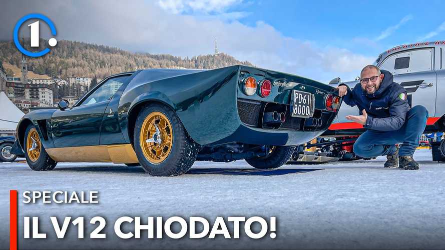 The Ice con la Lamborghini Miura Millechiodi "provata" da Brigitte Bardot