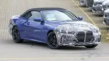 BMW 4er Cabrio Facelift (2023) auf ersten Erlkönigfotos