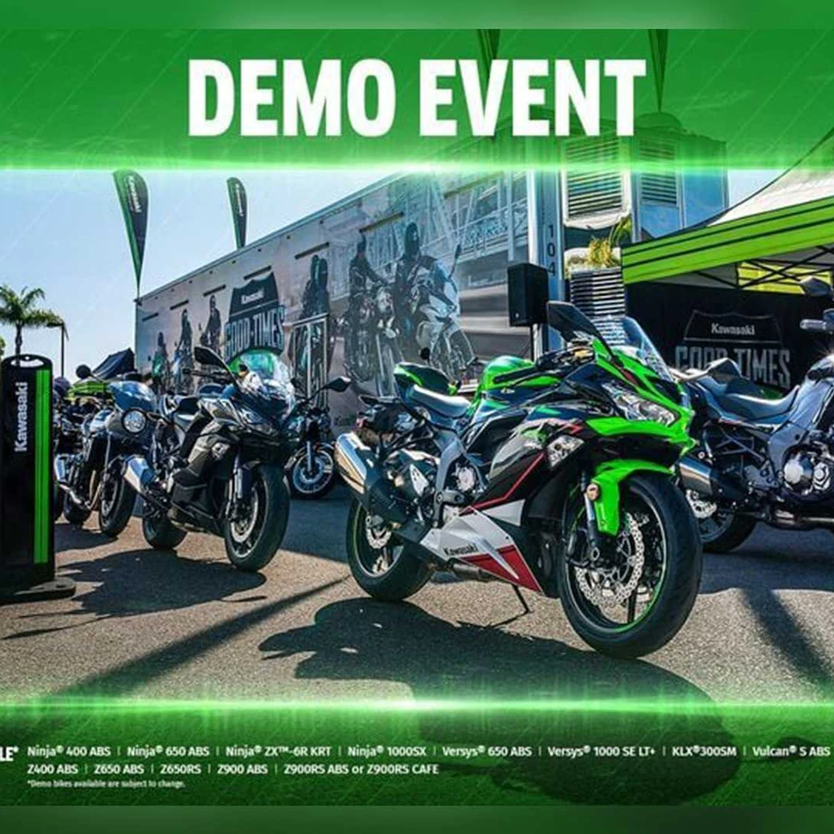 Kawasaki Hits The Road Again With 2023 Good Times Demo Tour