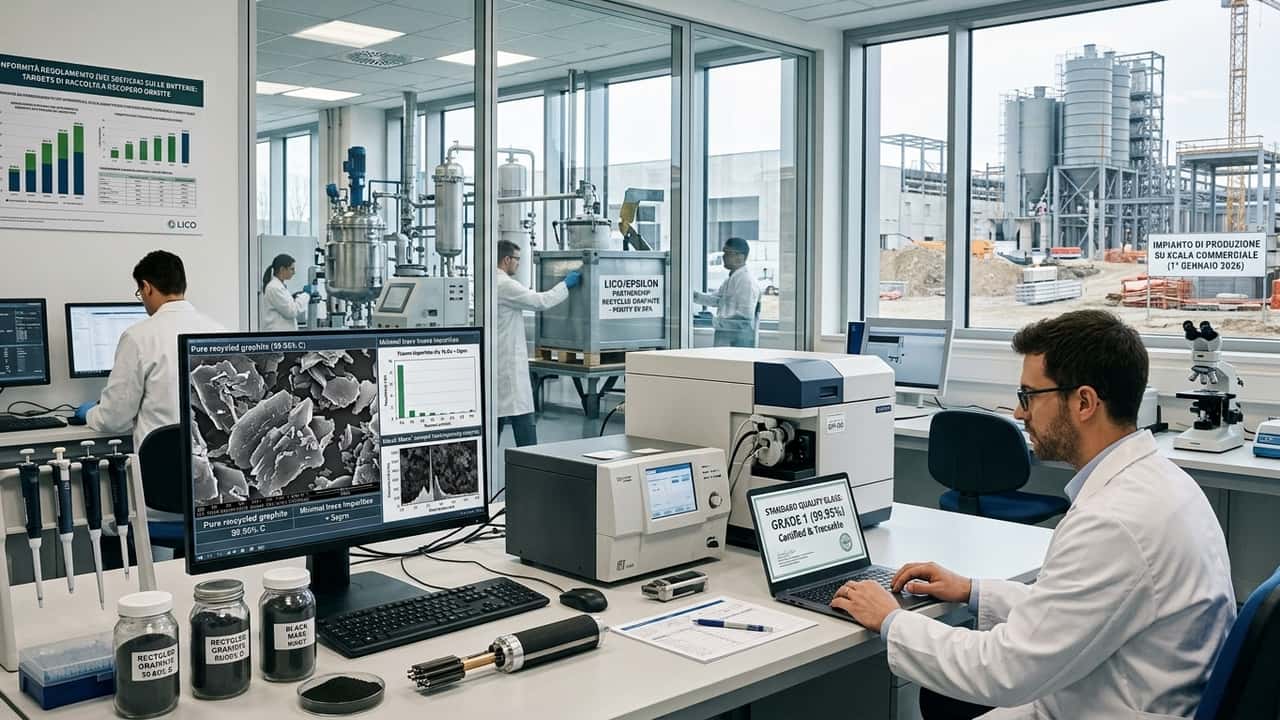 La grafite sporca rischia di fermare il riciclo delle batterie