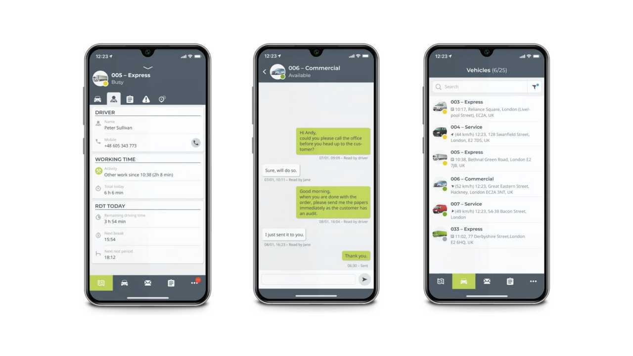 Foto app gestione flotte di veicoli