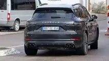 Porsche Cayenne Facelift neues Spionagebild (außen)