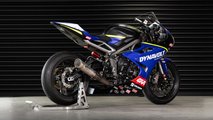 2021 Dynavolt Triumph Street Triple 765 RS - Right Rear Angle View