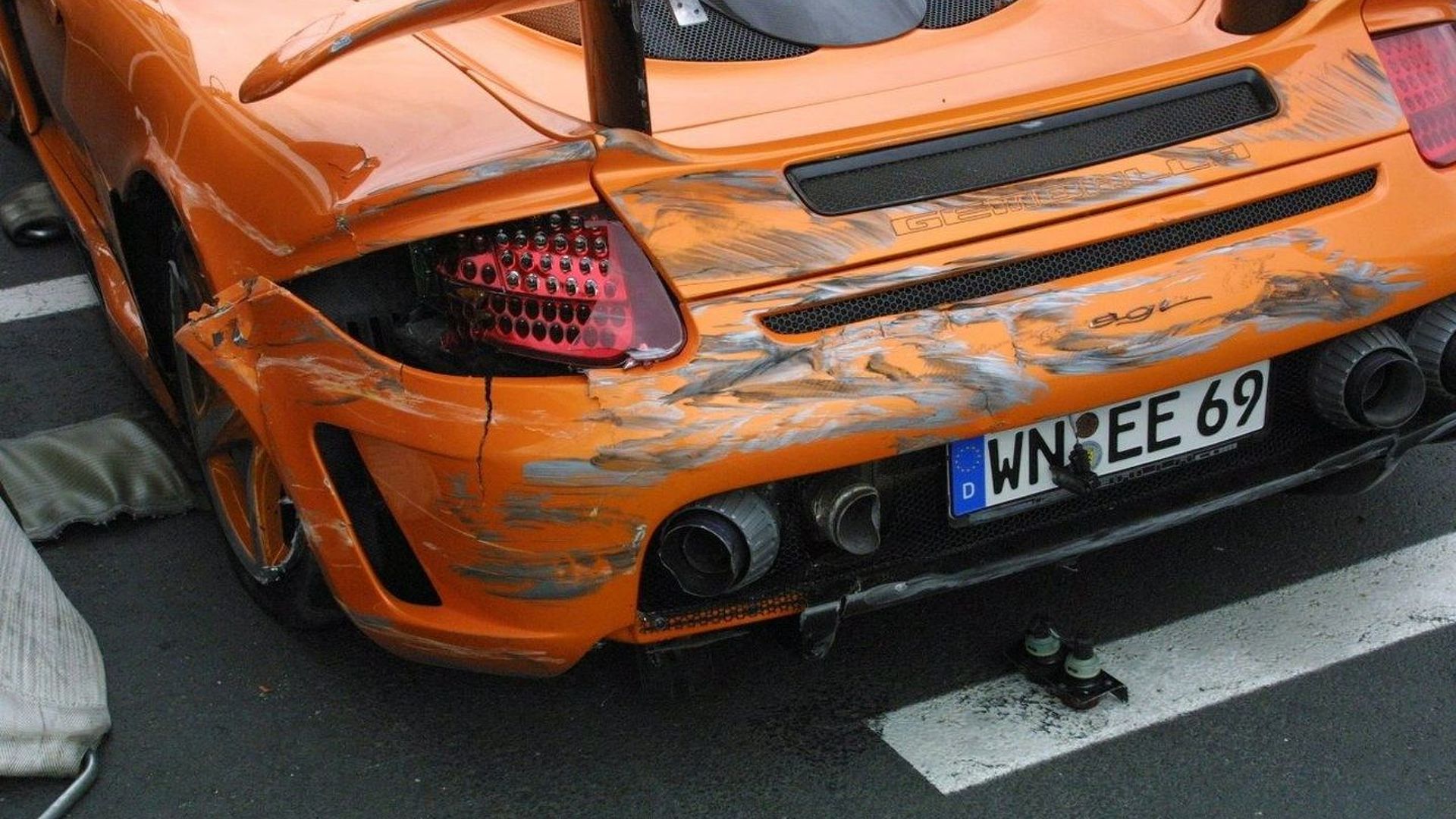 German Prince Marcus Crashes Gemballa Carrera GT German Prince Marcus Crashes Gemballa Carrera GT
