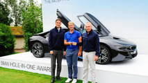 Golfer James Heath and the BMW i8