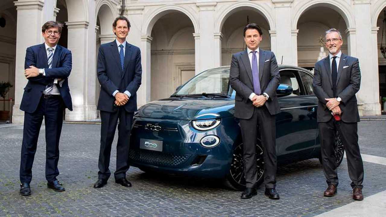La Fiat 500 Elettrica dal Premier Conte