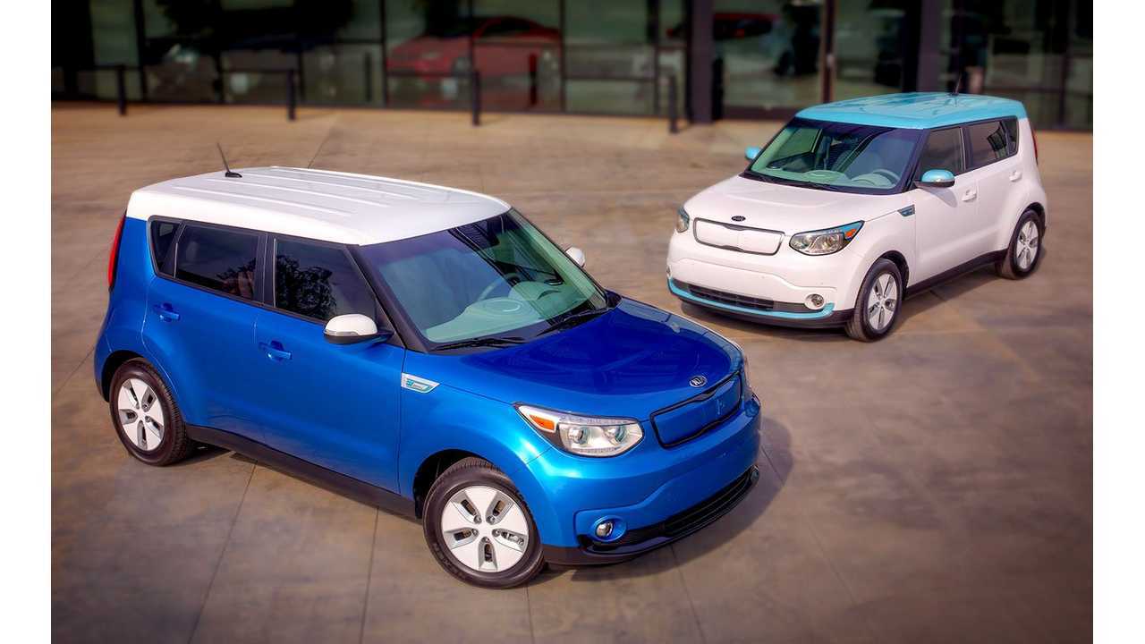 Since the video was a little dark, here is the Kia Soul EV.