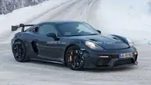 Porsche 718 Cayman GT4 RS Spy Photos Fender Vent