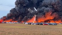 Incendie voiture de location