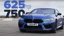 Course BMW M8, Ferrari GTC4Lusso, Nissan GT-R