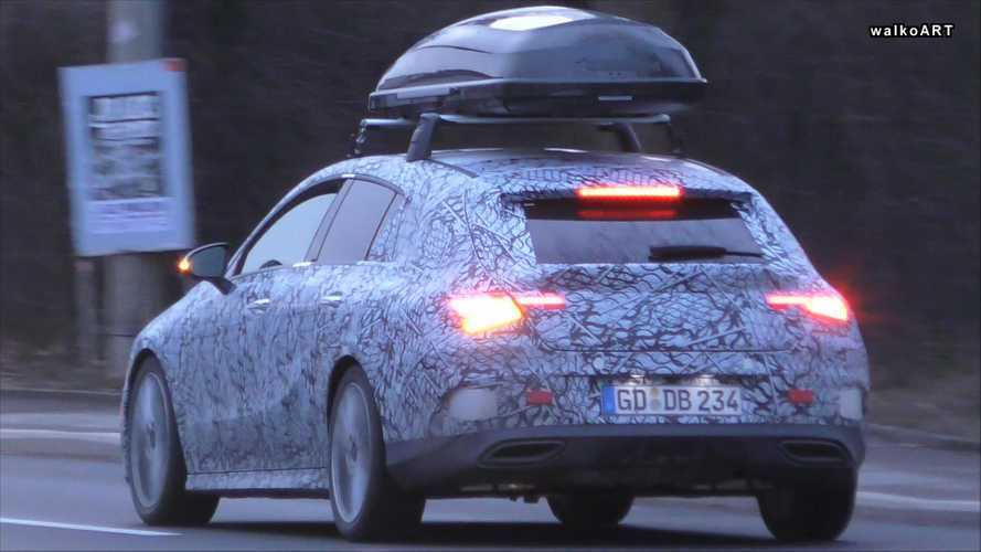 2020 Mercedes CLA Shooting Brake screenshots from spy video