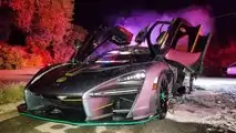 McLaren Senna va a fuoco