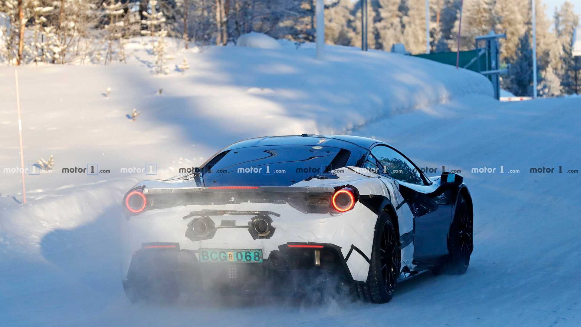 Ferrari Hybrid Test Mule Spy Shot