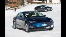 Tesla Model S, 1000 km tra neve, autostrada e tante salite