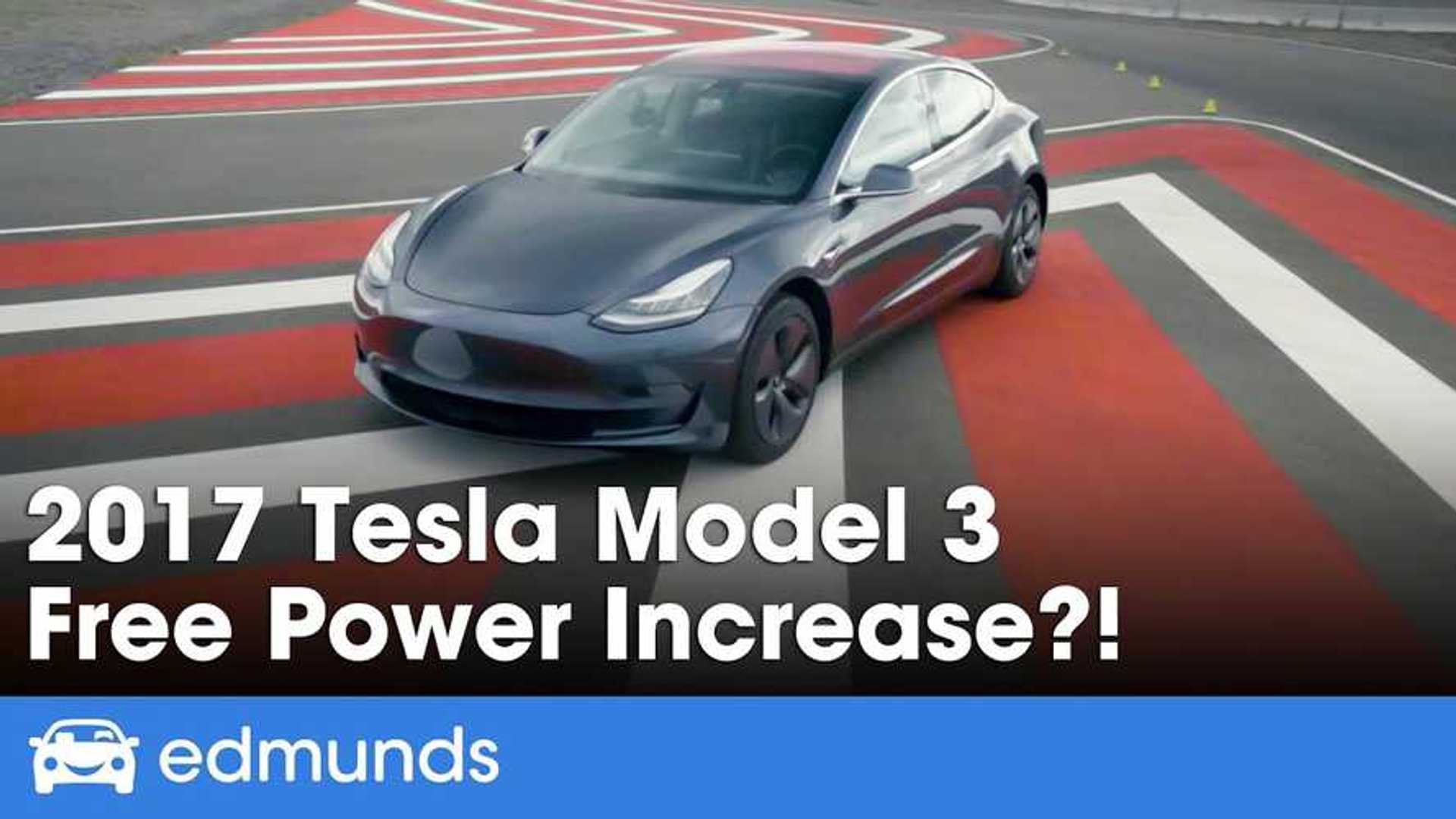 Tesla Model 3 Gets Free Boost Edmunds Tests It Out
