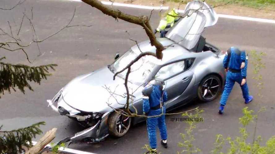 Un Toyota Supra 2019 se estrella en Nürburgring