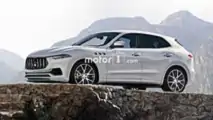 Rendering von Maseratis neues SUV