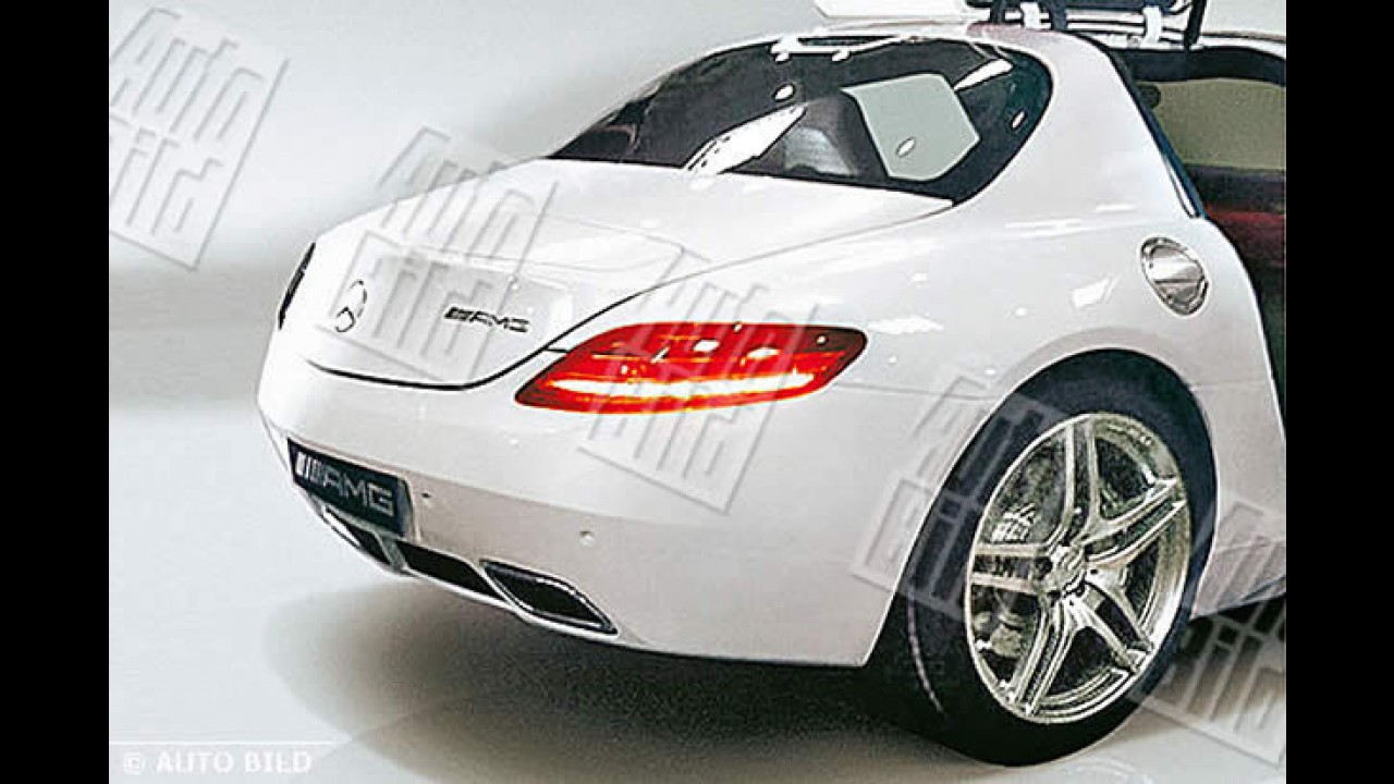 Revista revela o novo Mercedes-Benz SLS AMG Gullwing e suas portas estilo "asa de gaivota"