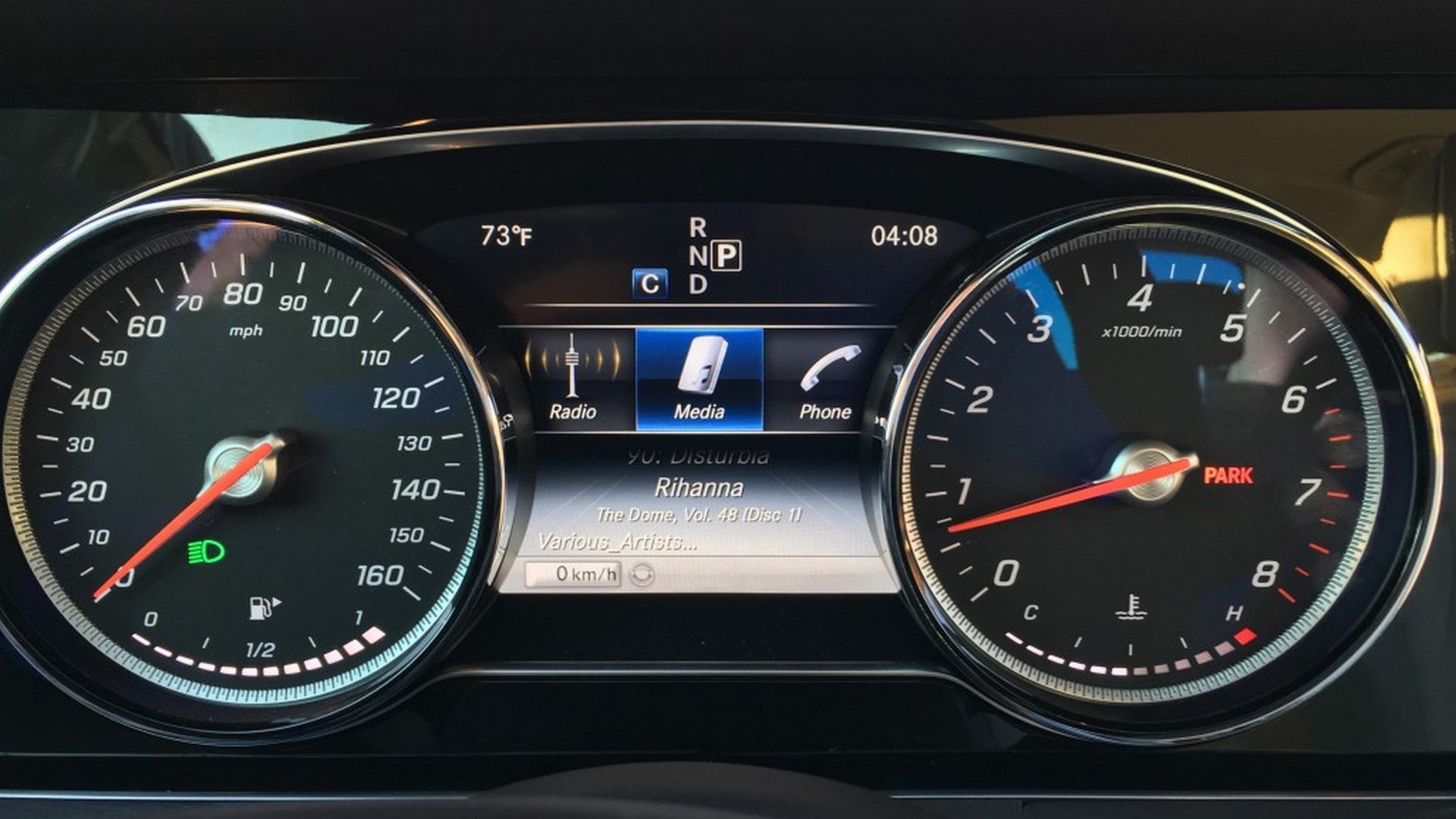 16 Mercedes E Class Base Model Shows Analog Dials Smaller Screen