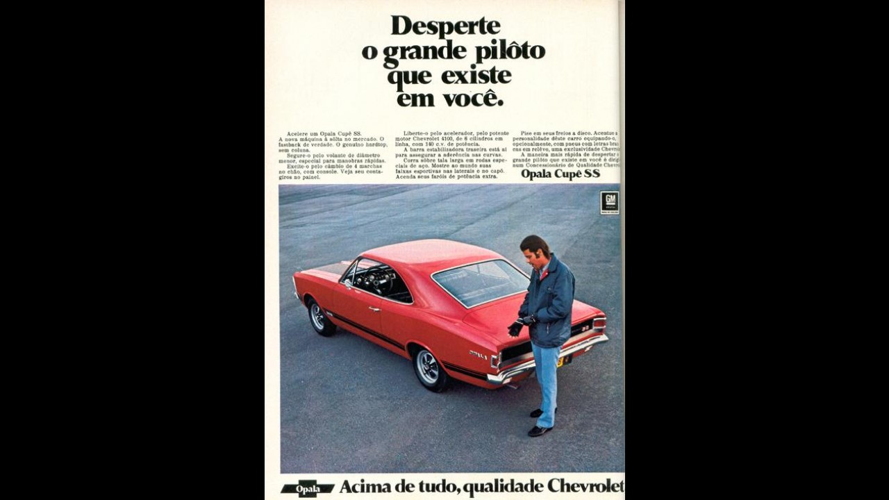 Carros para sempre: Opala SS - O carro-esporte definitivo da Chevrolet