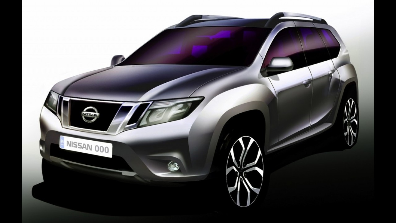 Nissan Terrano tem traseira revelada em novo sketch