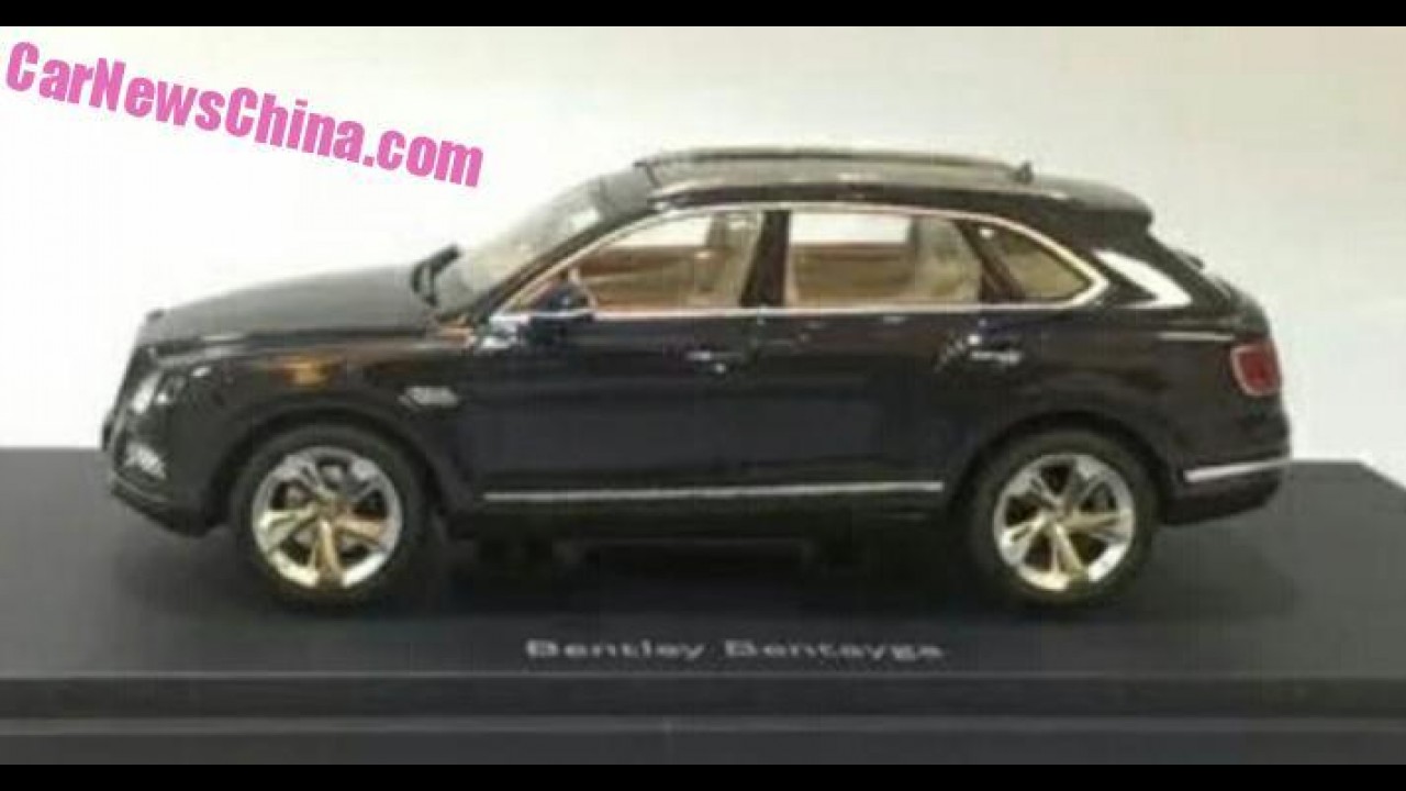 "Segredinho": miniatura revela versão final do SUV Bentley Bentayga