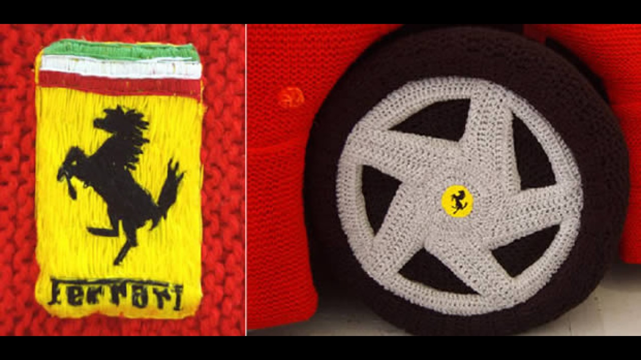 Vovó que fez: Uma Ferrari feita de crochê