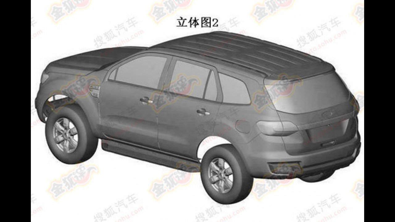 SUV da Ranger, Ford Everest tem primeiras patentes registradas na China
