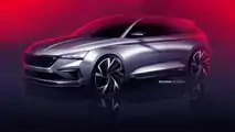 Skoda Vision RS teaser'ları