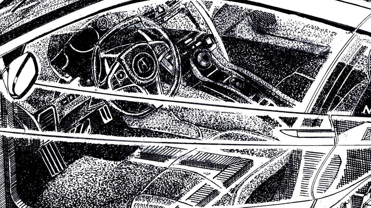 Acura NSX Cutaway Sketch