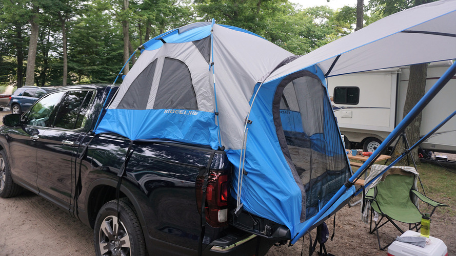 2017 Honda Ridgeline with tent accessory