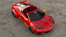 Chevrolet Corvette C8 Ferrari Testarossa Render
