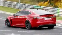 Tesla Model S Plaid Spied
