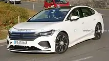 Volkswagen Aero B EV Sedan Front View Spy Photo