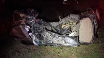 Amtrak Train Hits Car Hauler Smashed Vehicle