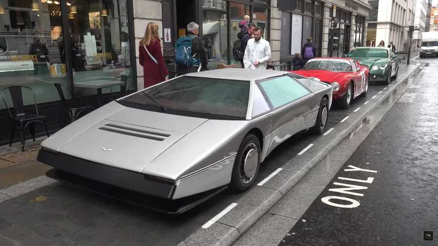 Restored Aston Martin Bulldog spotted in London looking futuristic