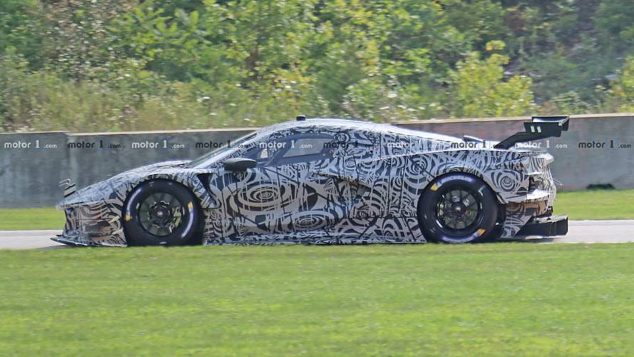Mid-engine Corvette C8.R Race Car Spy Photos
