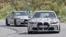2021 BMW M3 and M4 spy photo from the front
