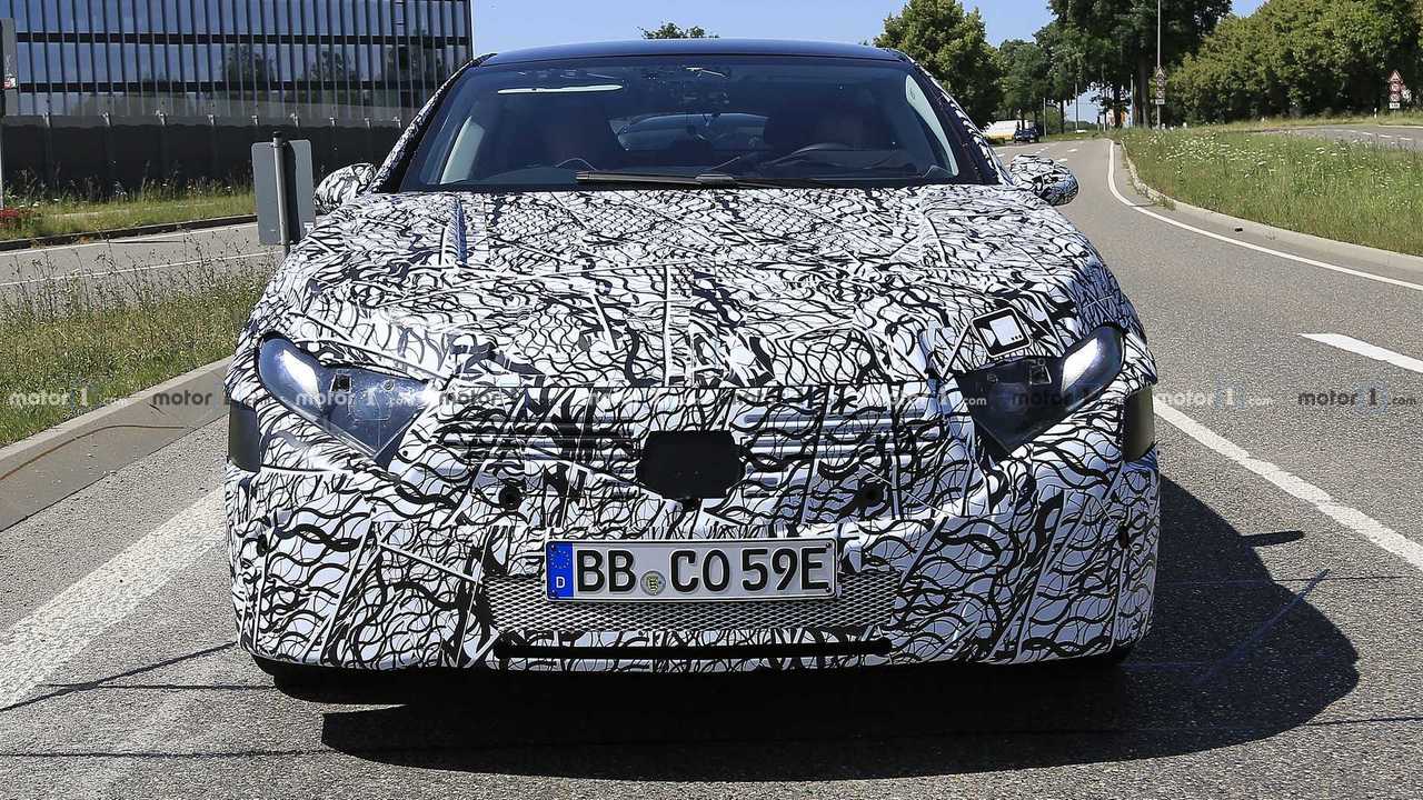 Mercedes EQS spy photo
