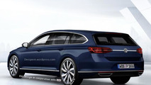 Volkswagen CC Shooting Brake render