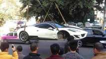 Mansory Ferrari 458 Siracusa crash in China