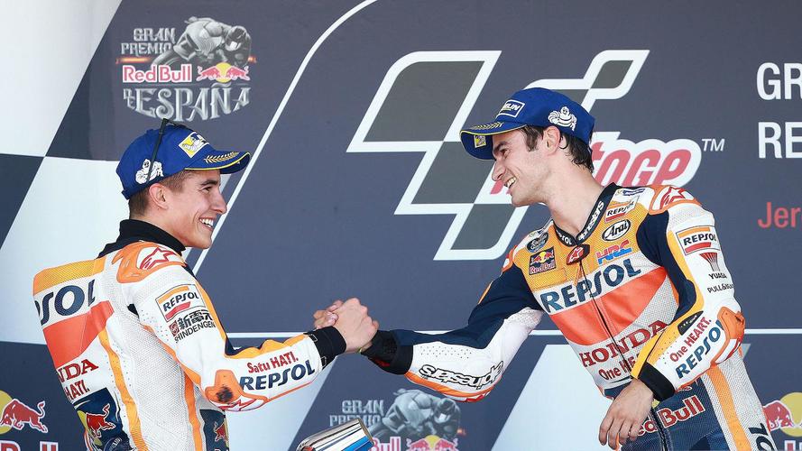 Podium: Ganador, Dani Pedrosa, Repsol Honda Team, segundo, Marc Márquez, Repsol Honda Team