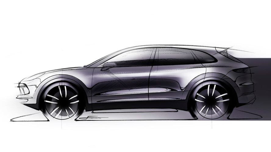 2018 Porsche Cayenne teaser sketch