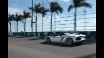 Lamborghini Aventador Roadster. La prova a Miami