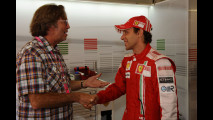 Eric Clapton con la Scuderia Ferrari