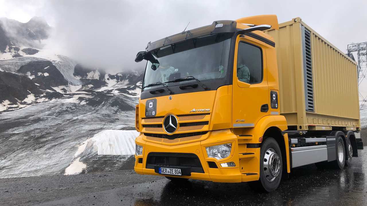Mercedes-Benz eActros, i test ad alta quota